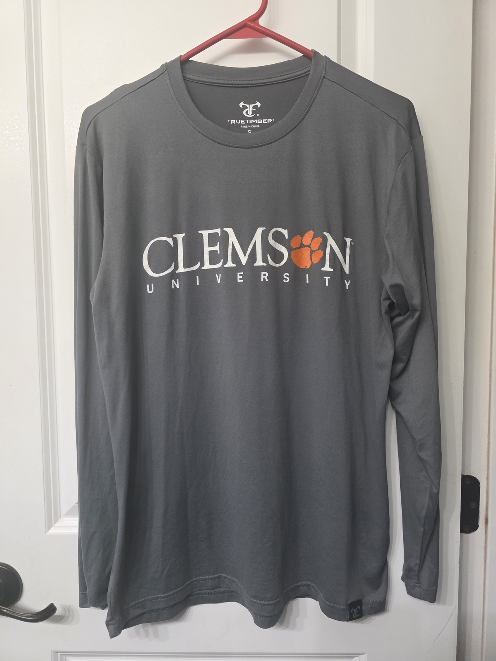 Clemson University Long-Sleeve Performance Tee - Gray